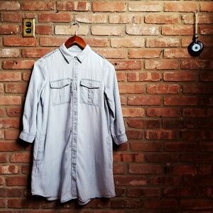 Club Monaco Chambray Shirt Dress